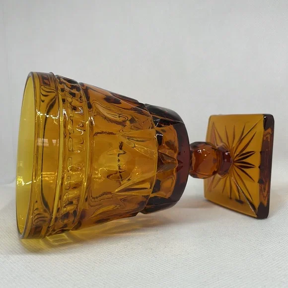 Indiana / Colony Glass PARK LANE water goblet wine MCM bar retro 50s 60s 70s - Picture 4 of 16